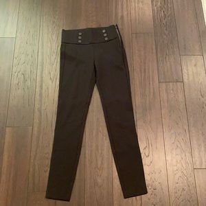 Zara black mid rise pants